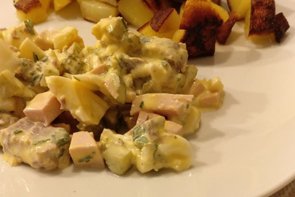 Saarländischer Lyoner-Fleischsalat