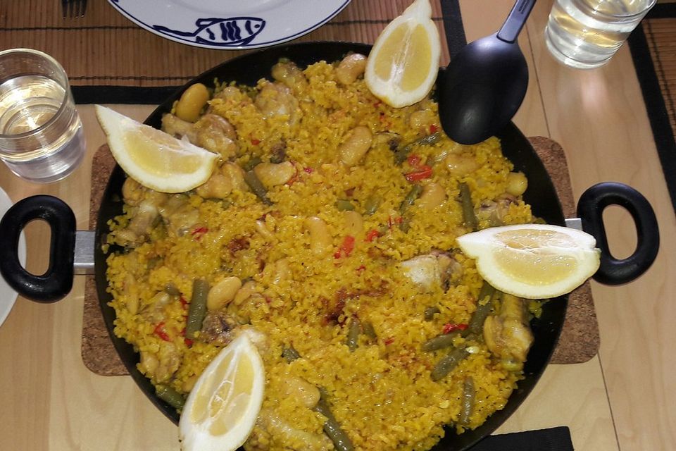 Paella valenciana clasica