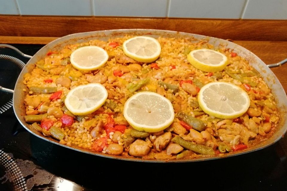 Paella valenciana clasica