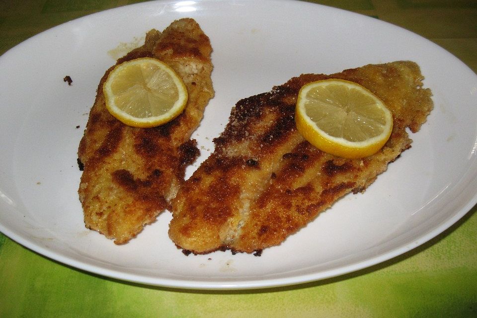 Fisch auf Zitrone gebraten