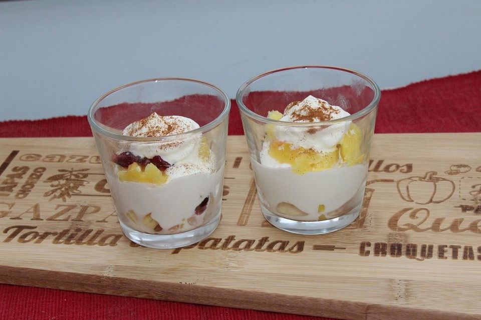 Ananas-Sahne-Dessert