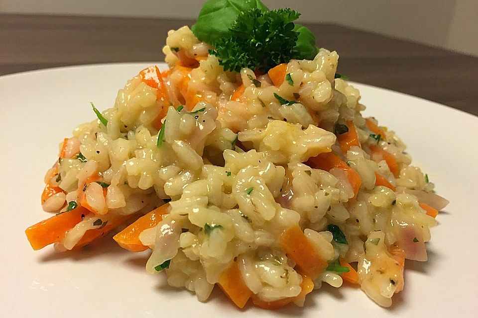 Veganes Karotten-Risotto