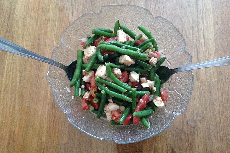 Prinzessbohnensalat mit Mozzarella