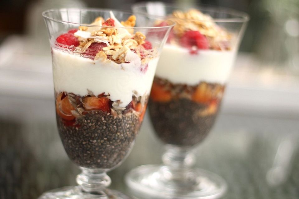 Frühstücks-Trifle mit Chia