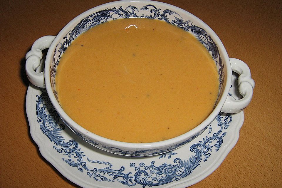 Süßkartoffel - Kokoscreme - Suppe