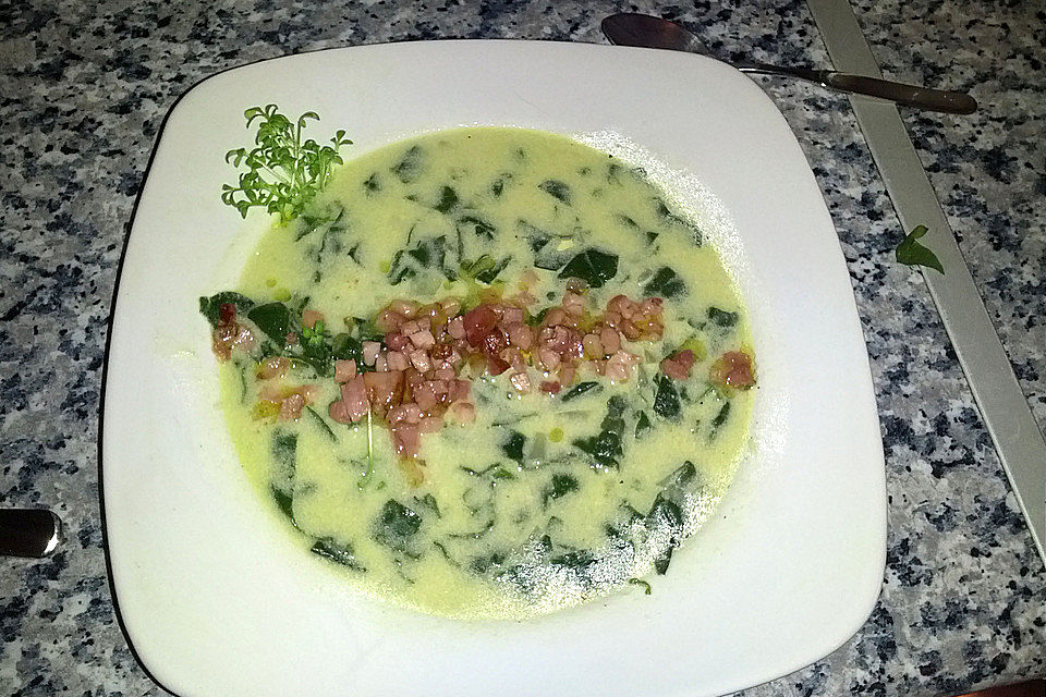 Spinatsuppe