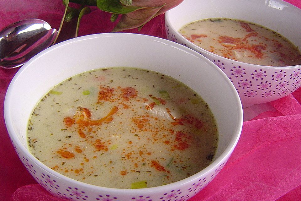 Geflügel-Kokos-Suppe