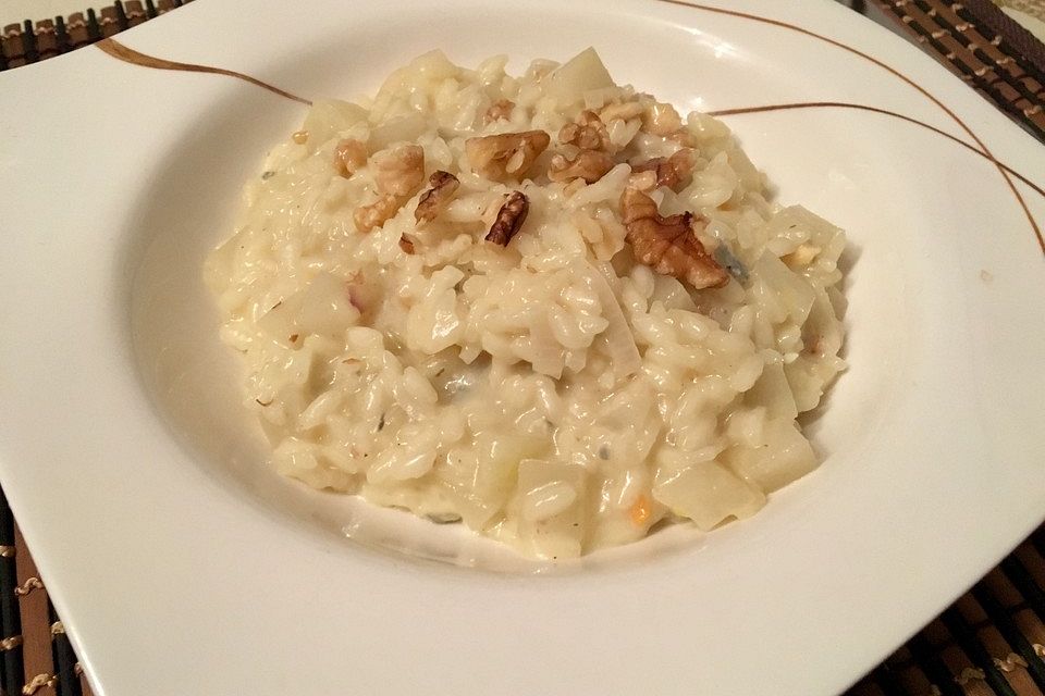 Birnen-Gorgonzola-Risotto