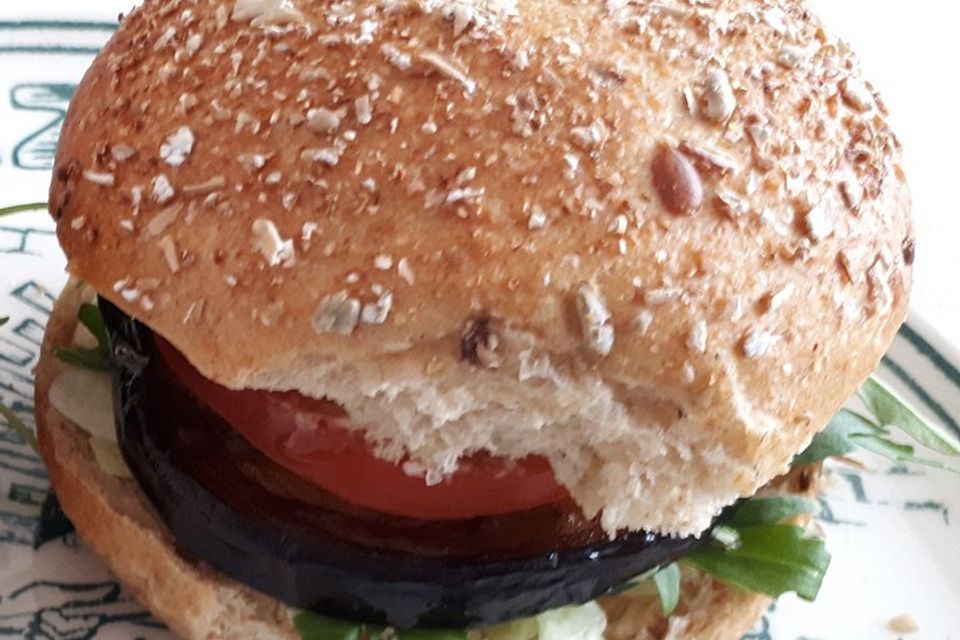 Vegetarischer Auberginen-Burger