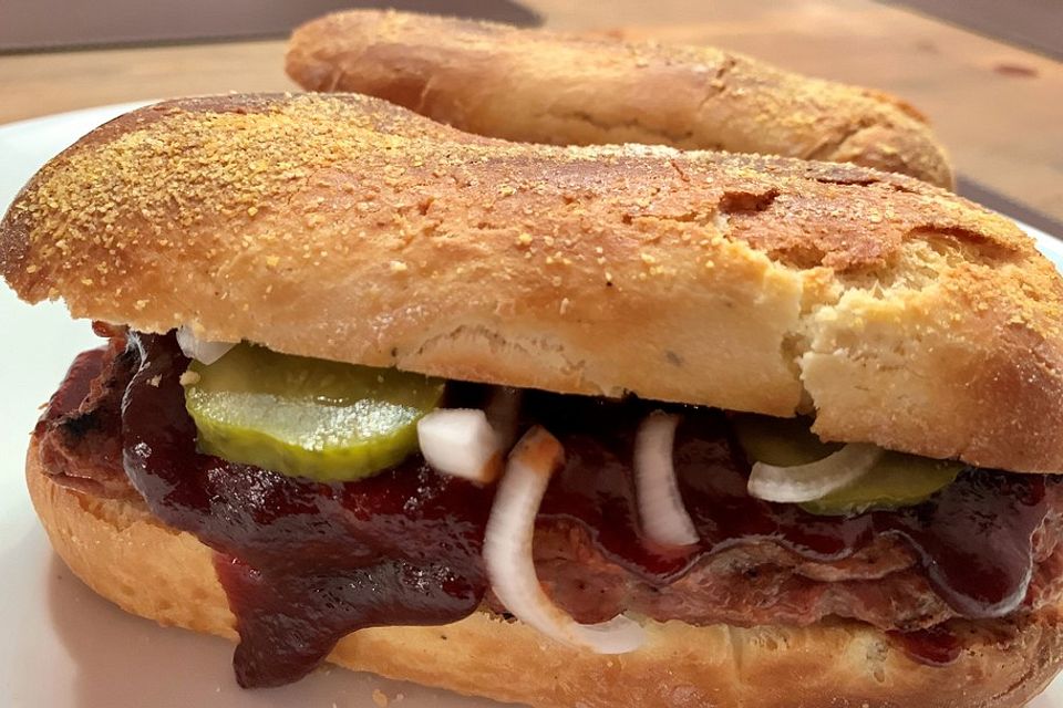 Amerikanische McRib Sandwiches