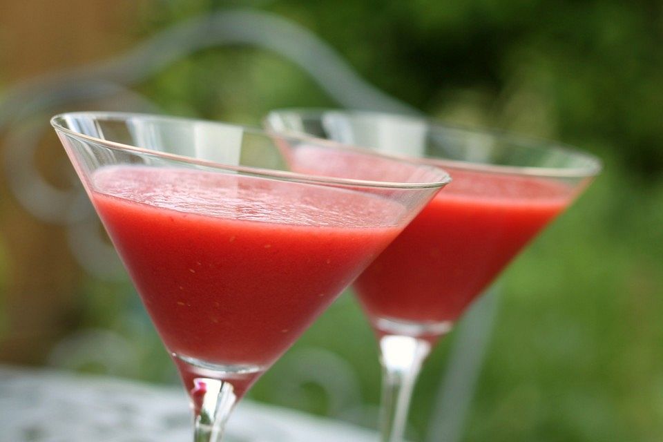 Wassermelonen-Himbeer-Drink