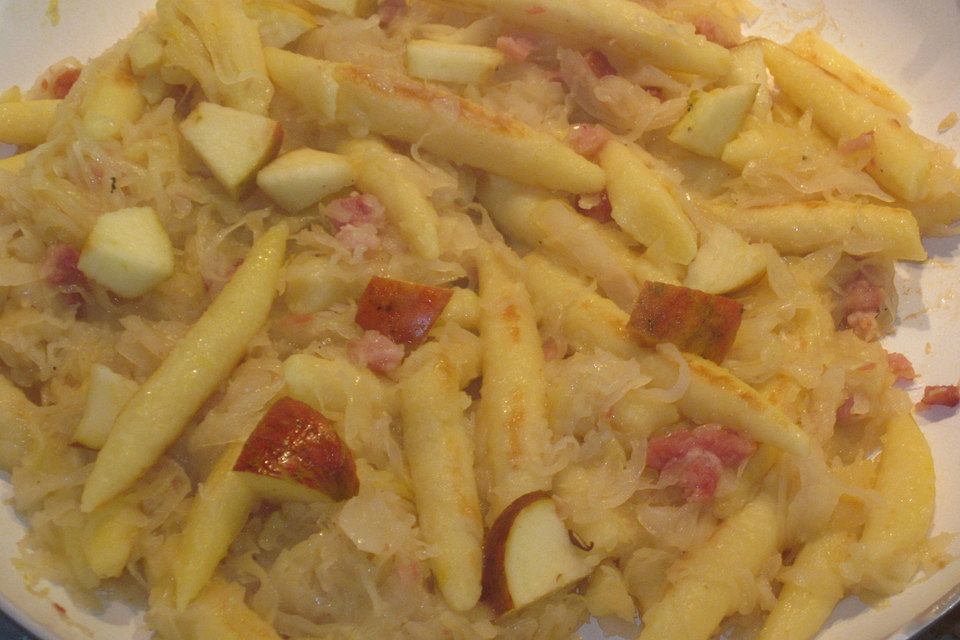 Schupfnudel Sauerkraut Pfanne