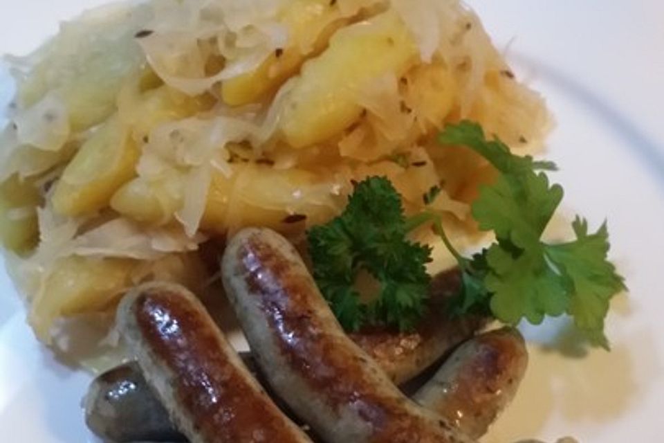 Schupfnudel Sauerkraut Pfanne