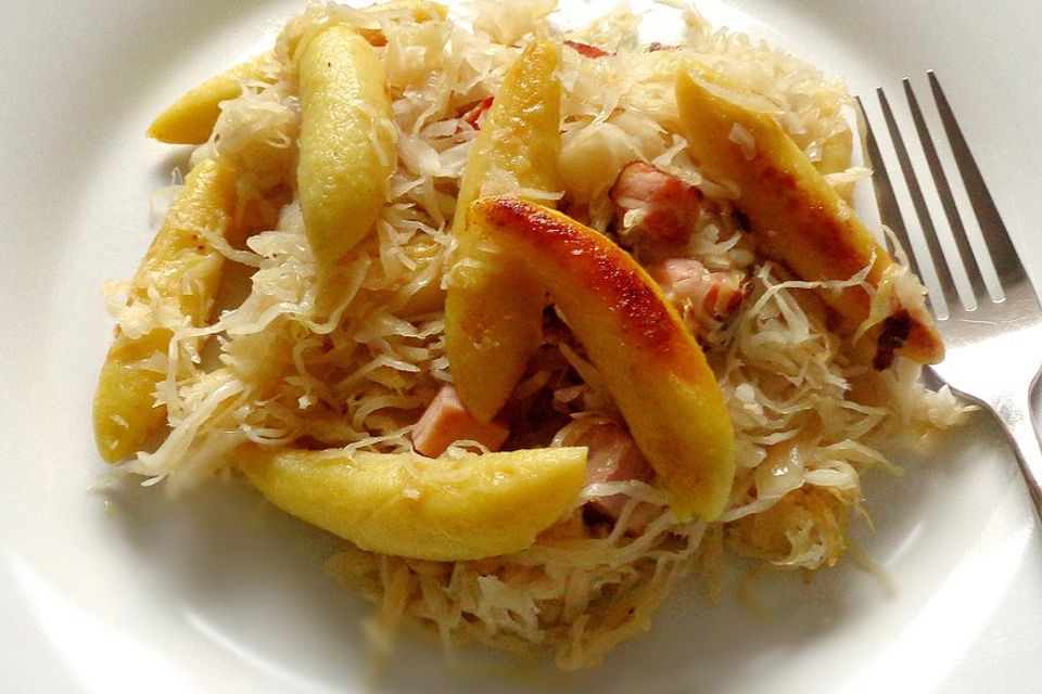 Schupfnudel Sauerkraut Pfanne