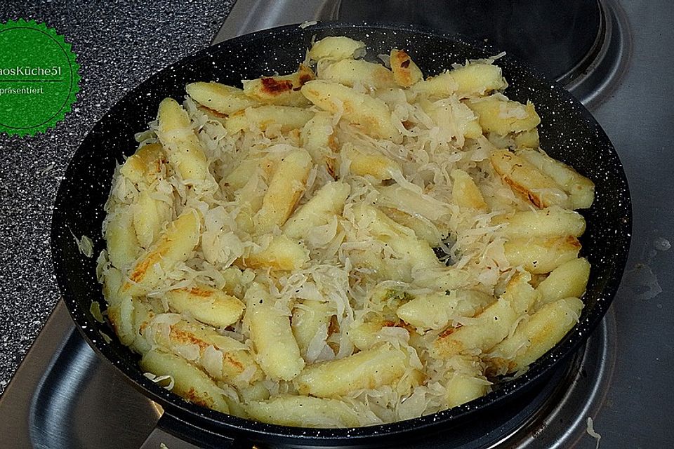 Schupfnudel Sauerkraut Pfanne