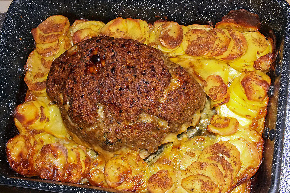 Hackbraten - Kartoffelauflauf