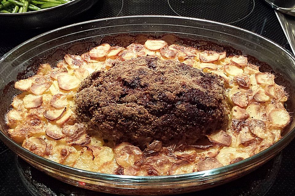 Hackbraten - Kartoffelauflauf