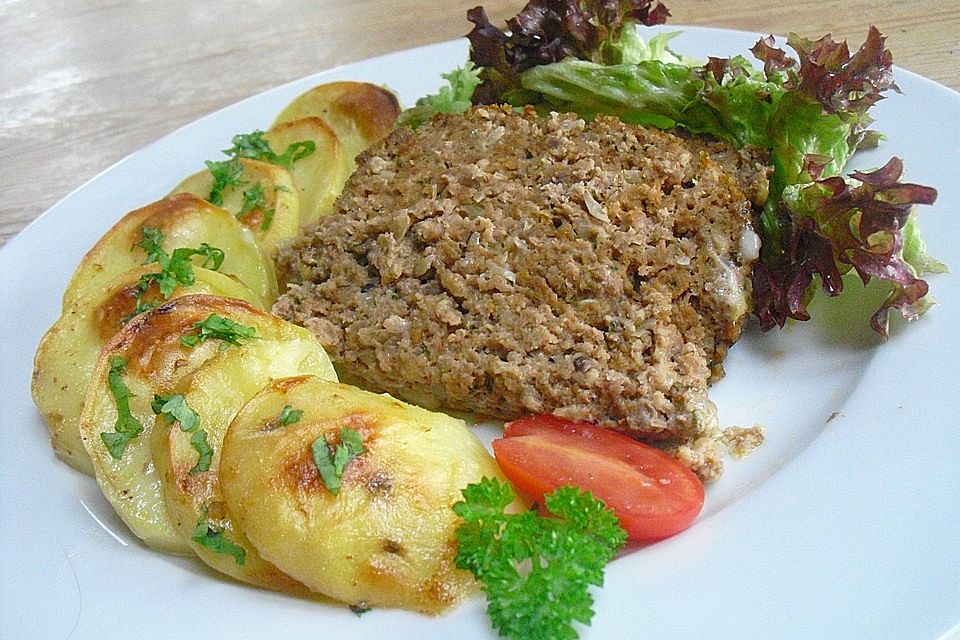 Hackbraten - Kartoffelauflauf