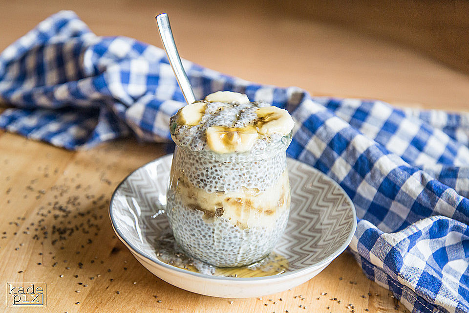 Chiapudding mit Banane