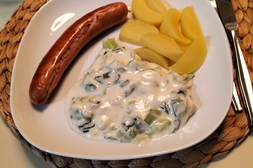 Pak Choi in Käsesauce