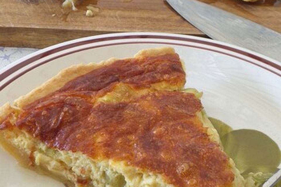 Lauchquiche mit Münsterkäse