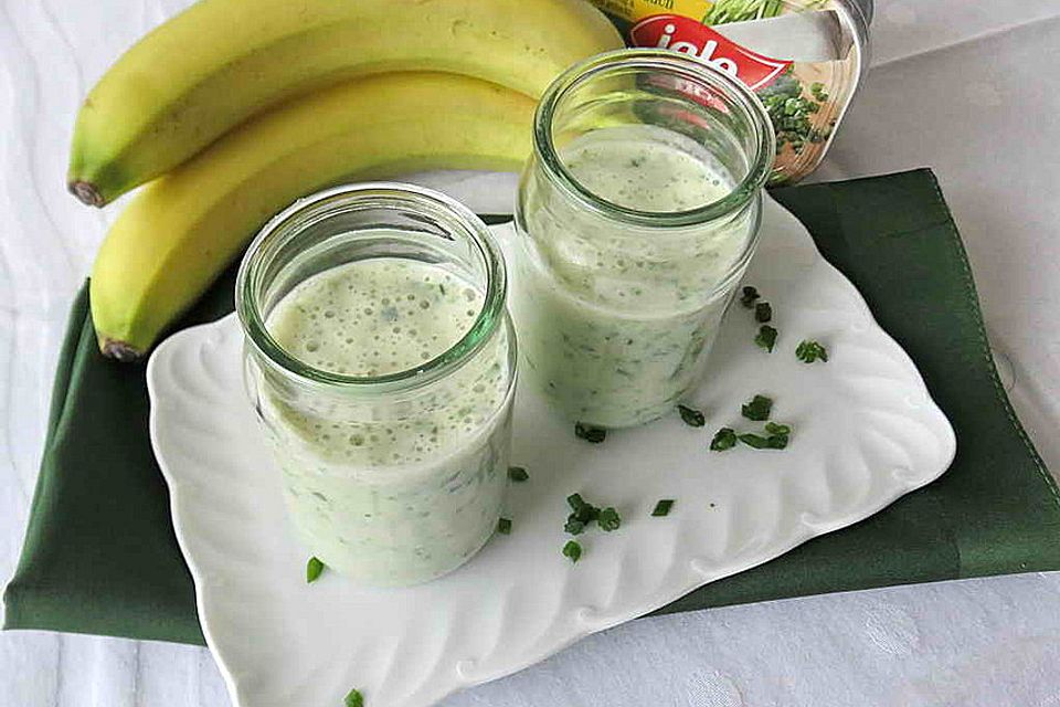 Schnittlauch-Bananen-Smoothie