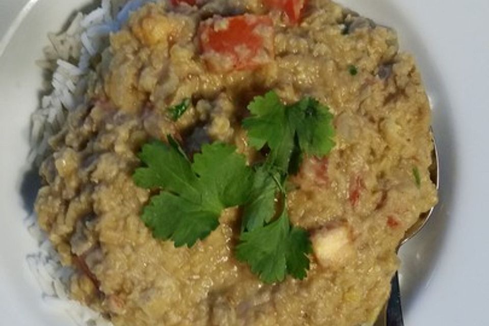 Rotes Linsen Dhal