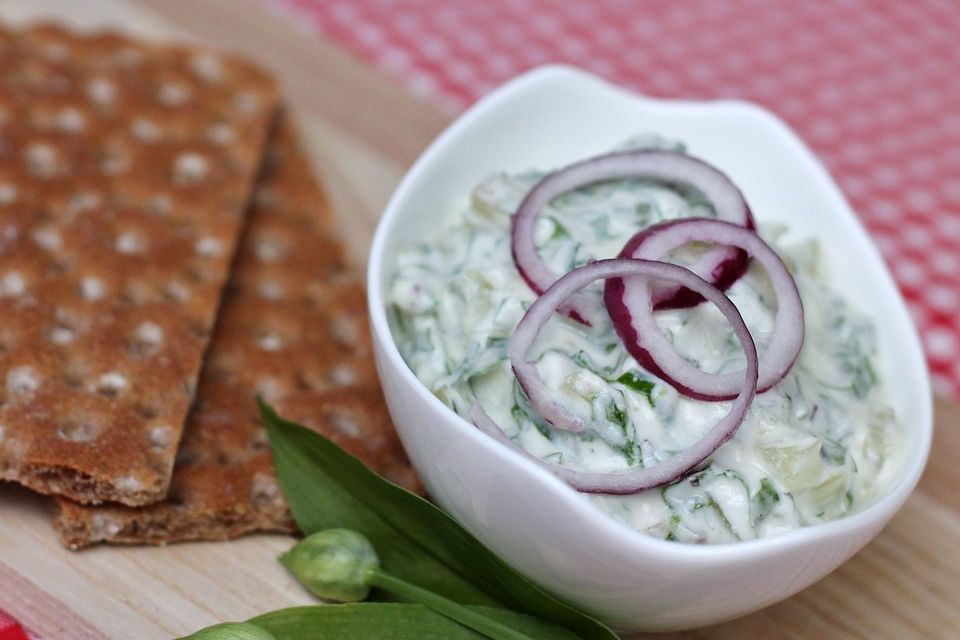 Handkäse-Aufstrich mit Bärlauch