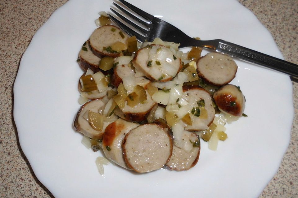 Fränkischer Bratwurstsalat