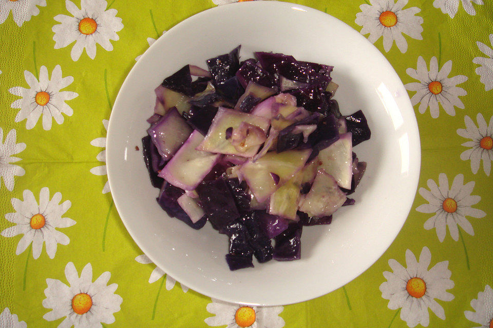 Rotkohl mediterran