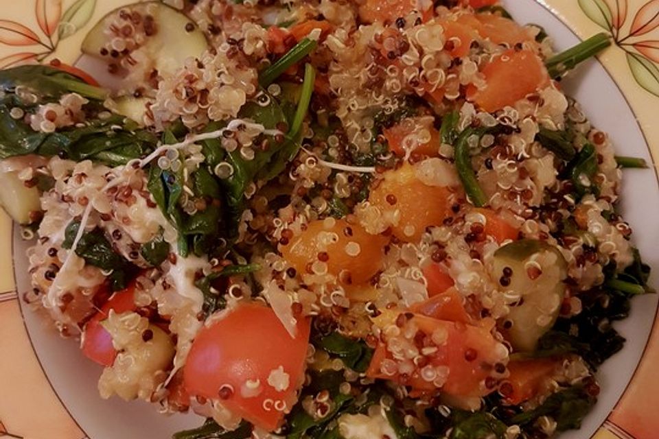 Quinoa-Spinat-Pfanne