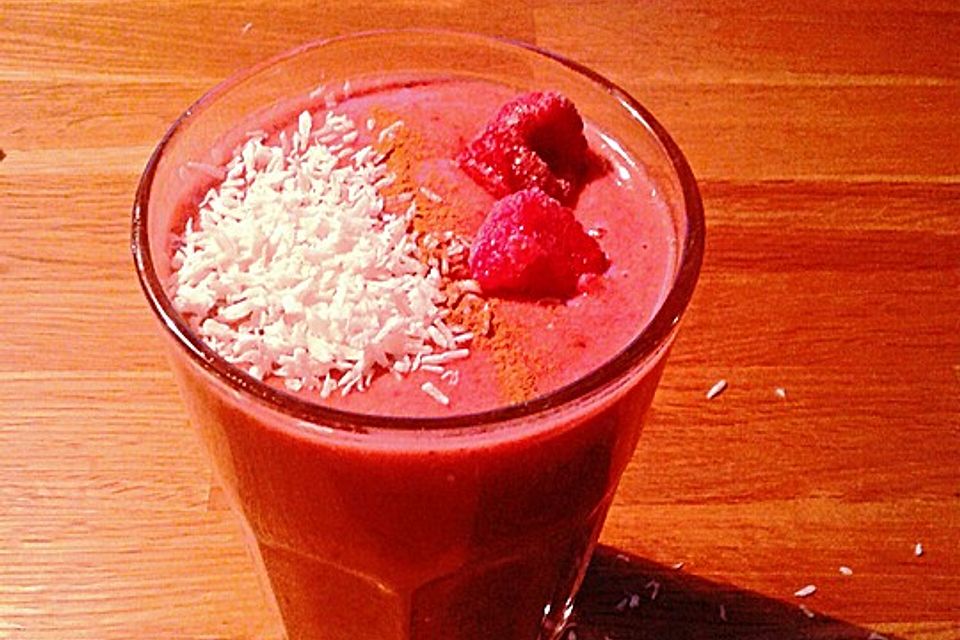 Himbeer-Kokos-Smoothie