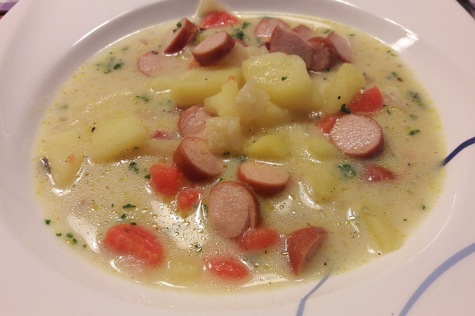 Einfache Kartoffelsuppe