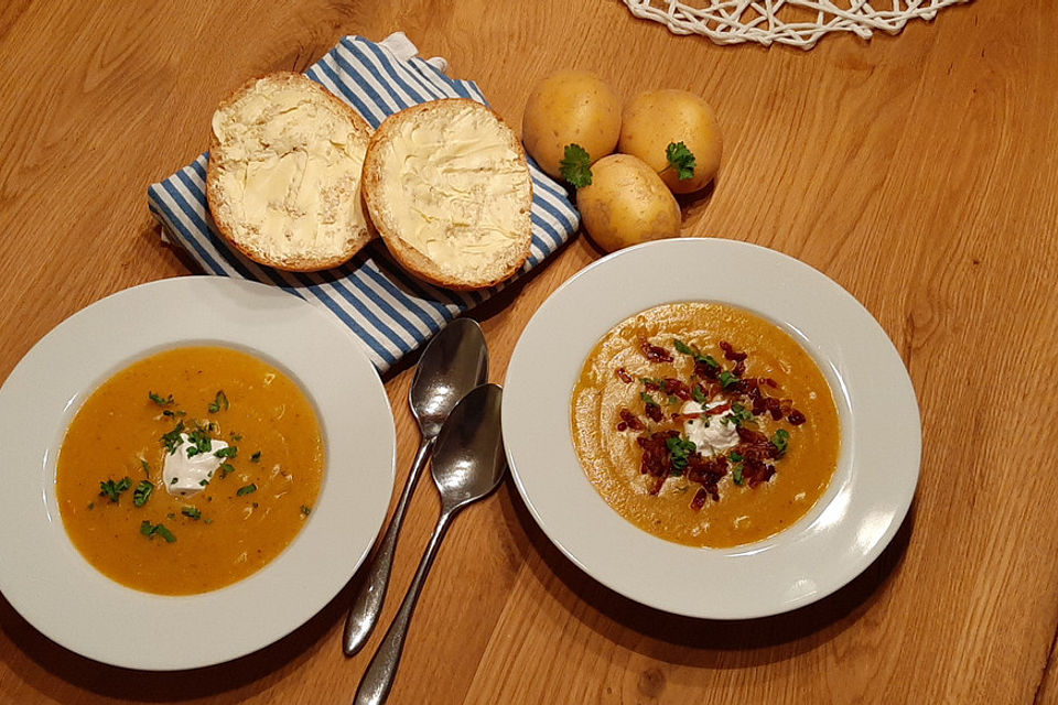 Einfache Kartoffelsuppe