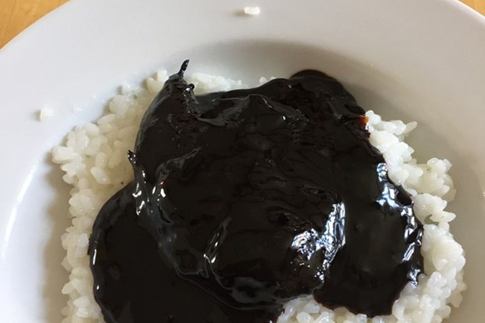 Hähnchen Teriyaki auf Reis