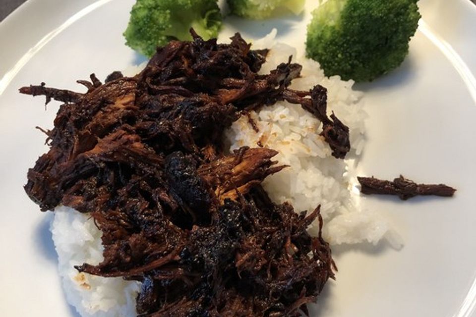 Hähnchen Teriyaki auf Reis