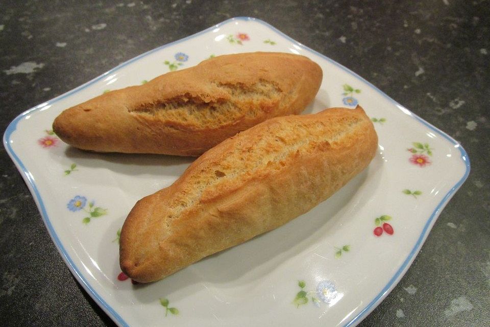 Baguette-Brötchen