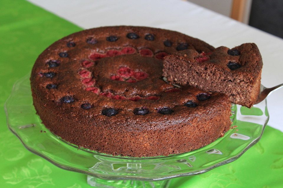 Schokoladenkuchen - glutenfrei, ohne Zuckerzusatz