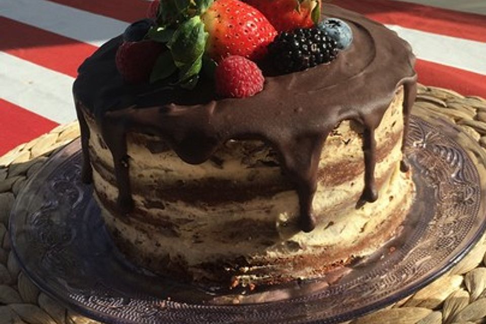 Naked Chocolate Cake