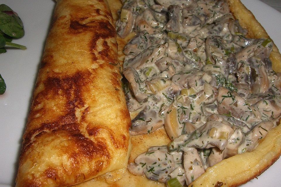 Champignonpfanne mit Frischkäse