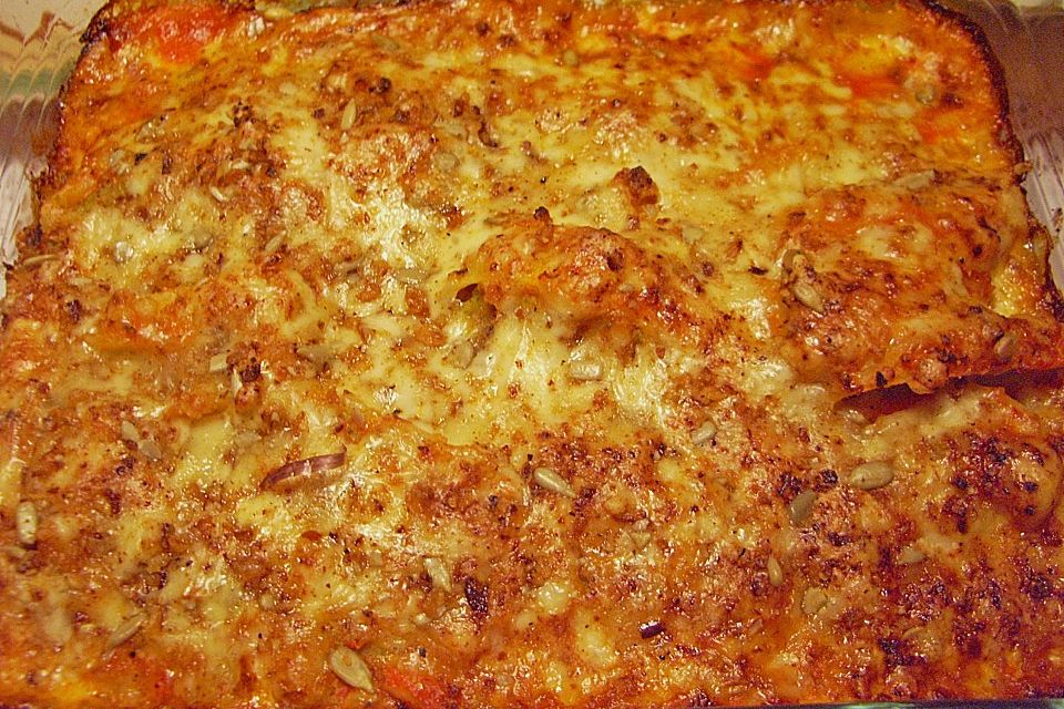 Überbackene Maultaschen