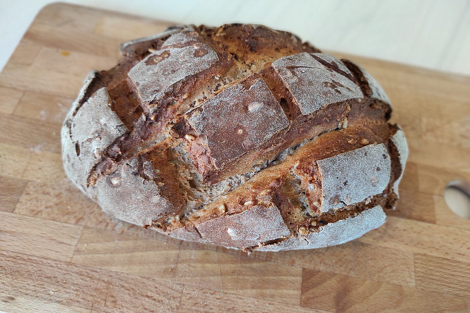 Kerniges Vollkorn-Quark-Brot