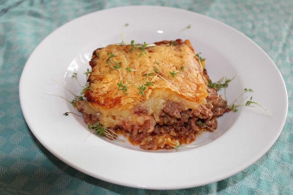 Hackfleisch-Kartoffelbrei-Auflauf