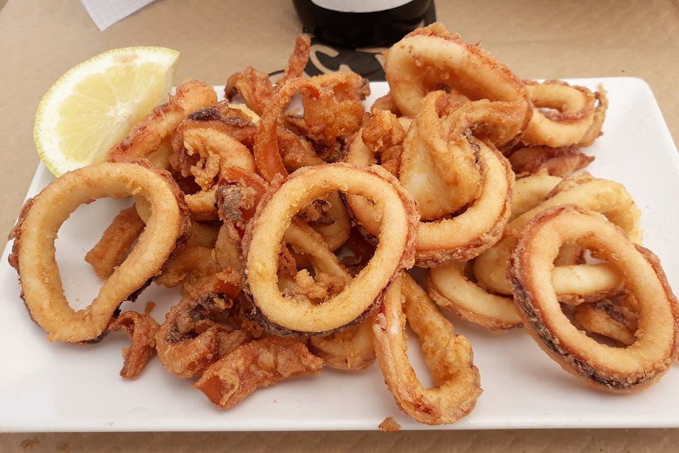 Frittierte Calamari