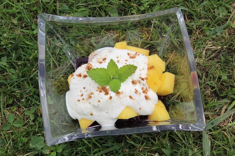 Mango-Heidelbeer-Salat