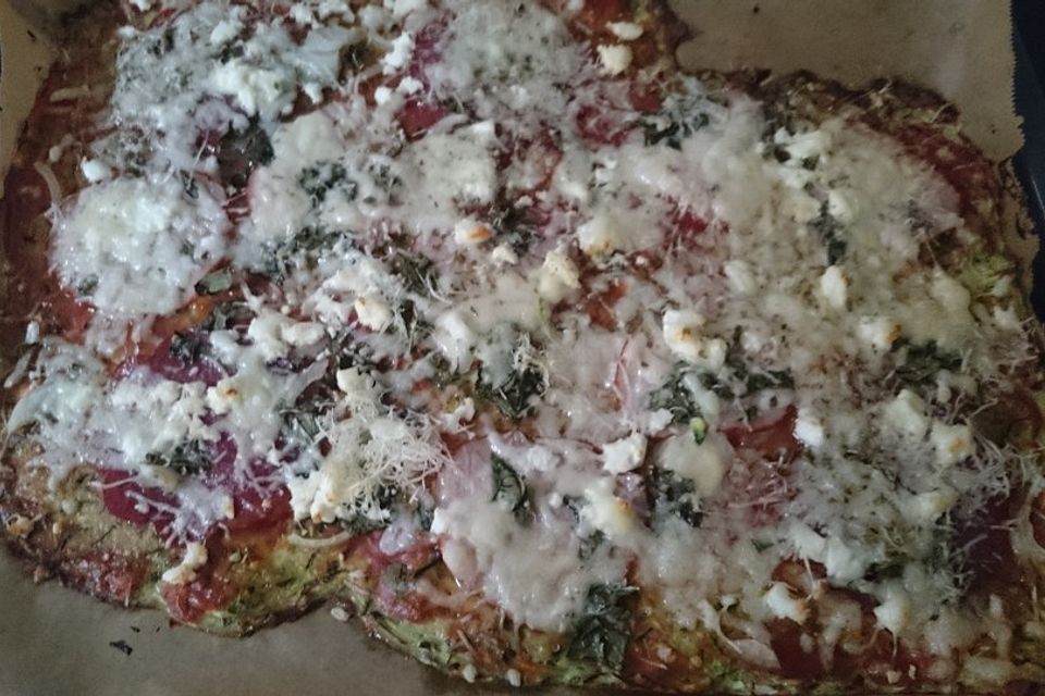 Low carb Zucchini-Pizza