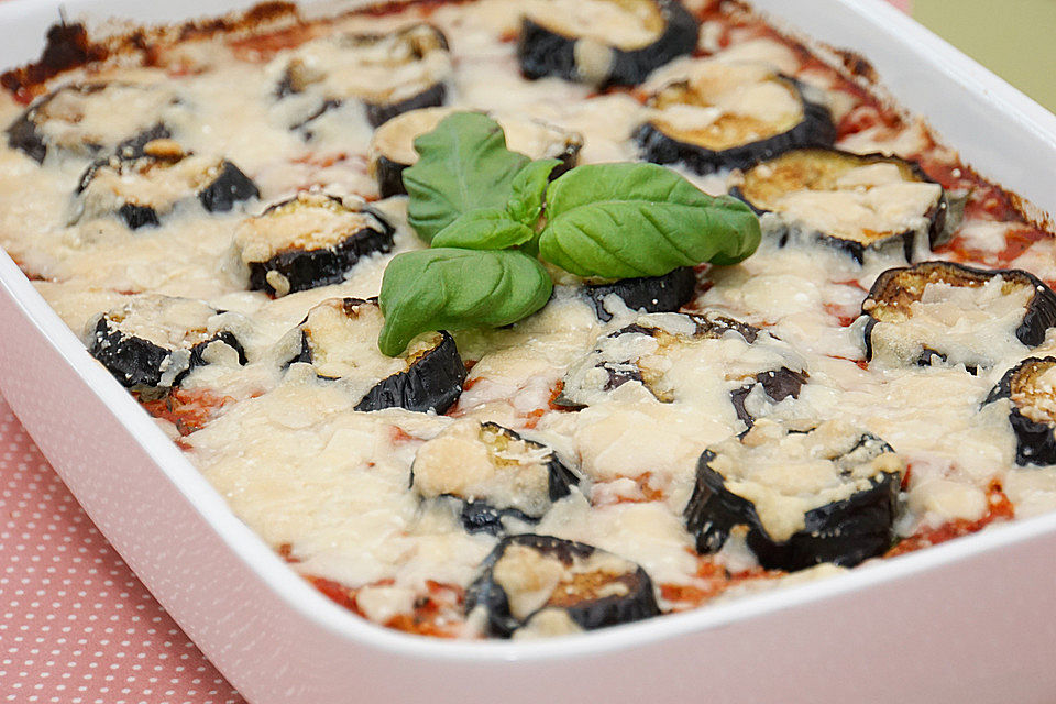 Vegetarische Auberginen-Lasagne