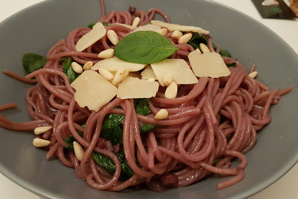 Rotwein-Spaghetti