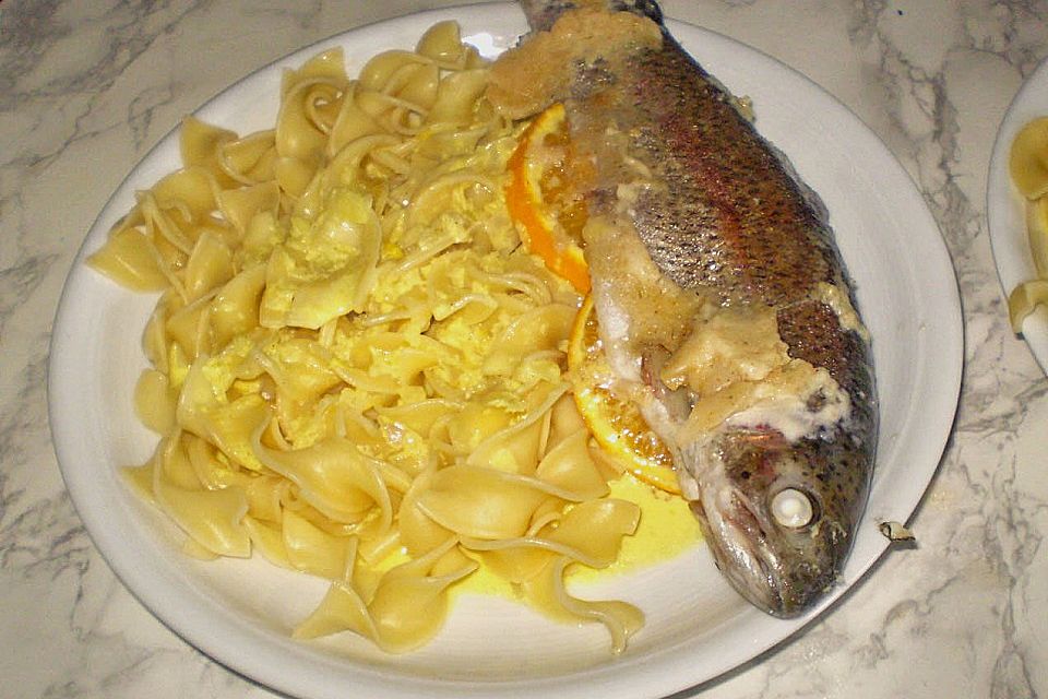 Forellen in Orangensauce