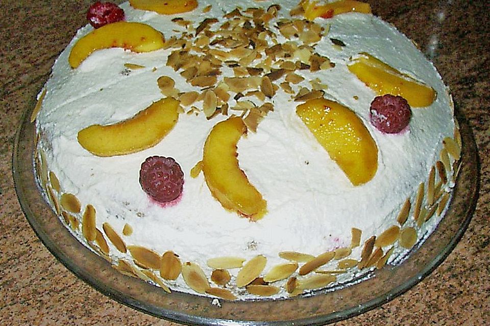 Nektarinen - Himbeer - Torte